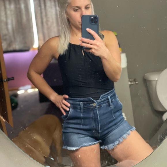 Kan Can Dark High waisted shorts - Picture 9 of 9